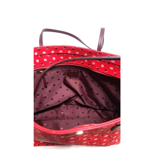 Kate Spade Shore Street Fiesta Dot red leather margareta tote bag - Picture 12 of 12